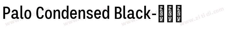 Palo Condensed Black字体转换